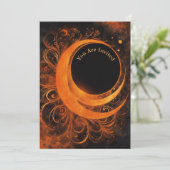 Solar Eclipse Party vollständig anpassbar anzeigen Einladung (Stehend Vorderseite)