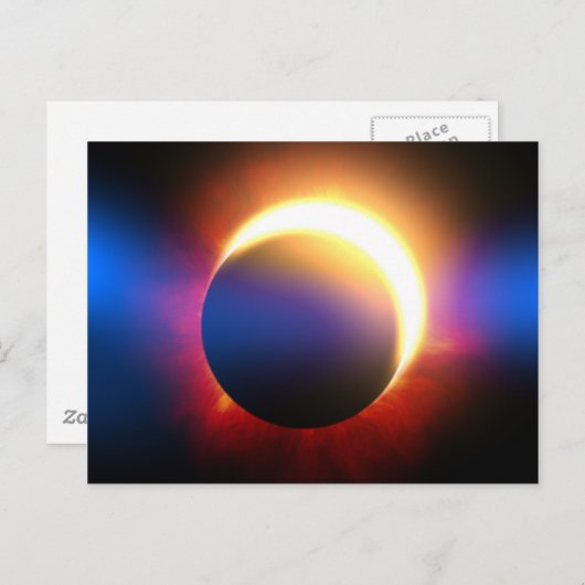 Solar-Eclipse Postkarte (Vorne/Hinten)