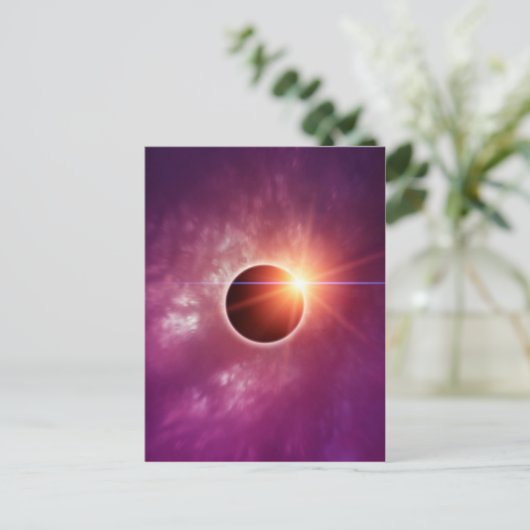 Solar-Eclipse Postkarte (Stehend Vorderseite)
