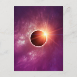 Solar-Eclipse Postkarte