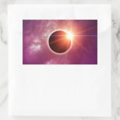 Solar-Eclipse Rechteckiger Aufkleber (Tasche)
