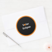 Solar-Eclipse Runder Aufkleber (Umschlag)