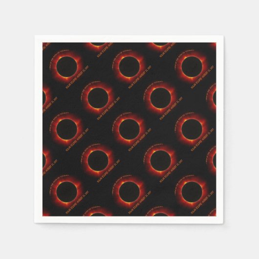 Solar-Eclipse Serviette (Vorderseite)