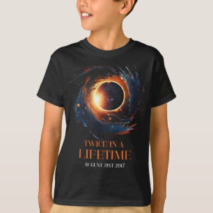 Solar-Eclipse-Shirt zweimal im Leben 2024 Solar E T-Shirt