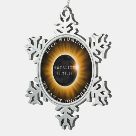 Solar Eclipse Snowflake Ornament Memorabilia (Rechts)