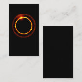 Solar-Eclipse Sun Moon Earth Science Visitenkarte (Vorne/Hinten)