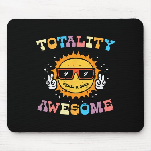 Solar Eclipse Sun Totality Phantastisch 04,08 2024 Mousepad (Vorne)