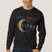 SOLAR ECLIPSE-SYSTEM INSGESAMT 8. APRIL 2024 SWEATSHIRT (Vorderseite)