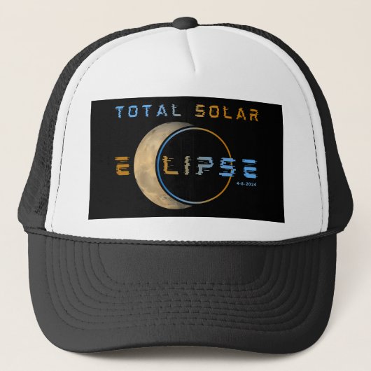 SOLAR ECLIPSE-SYSTEM INSGESAMT 8. APRIL 2024 TRUCKERKAPPE (Vorderseite)