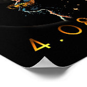 Solar Eclipse T Cat Wearing Solar Eclipse Brille Poster (Ecke)