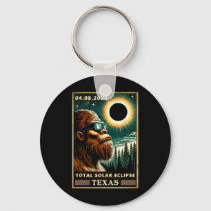 Solar Eclipse Texas 2024 Bigfoot Eclipse Gle Schlüsselanhänger
