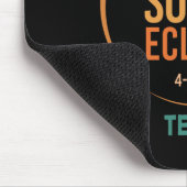 Solar Eclipse Texas 8. April 2024 Insgesamt Mousepad (Ecke)