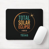 Solar Eclipse Texas 8. April 2024 Insgesamt Mousepad (Mit Mouse)