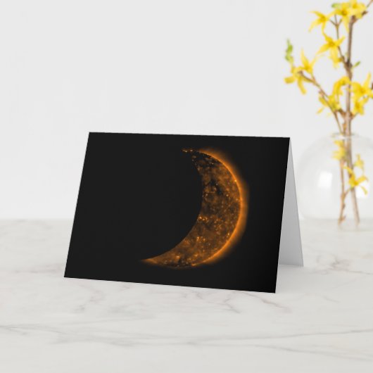 Solar Eclipse Transit Karte (Gelbe Blume)