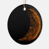 Solar Eclipse Transit Keramik Ornament (Links)