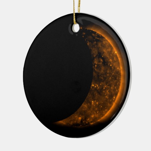Solar Eclipse Transit Keramik Ornament (Links)
