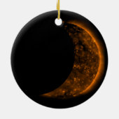 Solar Eclipse Transit Keramik Ornament (Hinten)