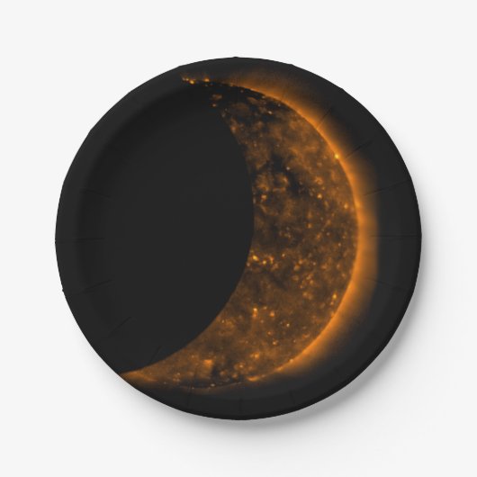 Solar Eclipse Transit Pappteller (Vorderseite)