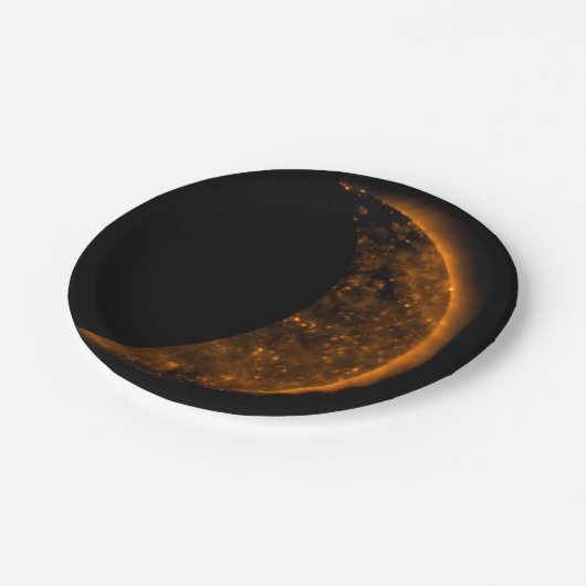 Solar Eclipse Transit Pappteller (Schrägansicht)