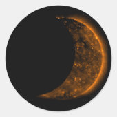 Solar Eclipse Transit Runder Aufkleber (Vorderseite)