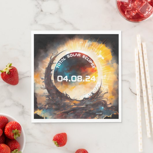 Solar Eclipse Viewing Party Serviette (Beispiel)