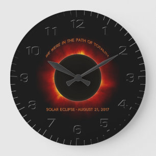 Solar Eclipse Wall Clock Große Wanduhr