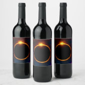 Solar Eclipse Wine Label Weinetikett (Flaschen)