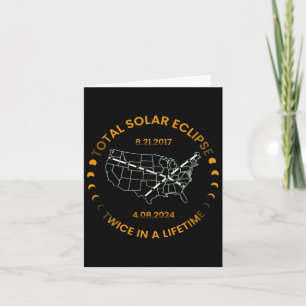 Solar-Eclipse zweimal im Leben 2024 Gesamtsolaranl Karte