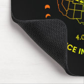 Solar-Eclipse zweimal im Leben 2024 Gesamtsolaranl Mousepad (Ecke)
