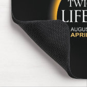 Solar-Eclipse zweimal im Leben 2024 Solar-Eclipse Mousepad (Ecke)