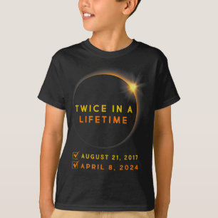 Solar-Eclipse zweimal im Leben 2024 Solar-Eclipse T-Shirt
