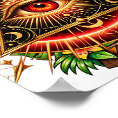 Solar Ember Eye Poster (Ecke)