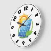 Solar Energy Clock Große Wanduhr (Winkel)