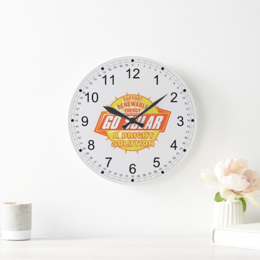 Solar Energy Solution Große Wanduhr (Zuhause)