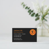 Solar Energy Solutions Sun Symbol Business Card Visitenkarte (Stehend Vorderseite)
