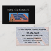 Solar Energy Solutions - Zweiseitige Visitenkarten Visitenkarte (Vorne/Hinten)