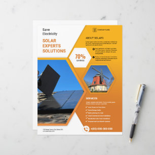 Solar Expert Flyer Vorlage