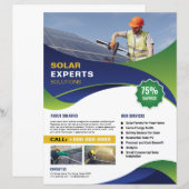 Solar Expert Solution Flyer Vorlage (Vorne/Hinten)