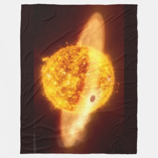 SOLAR-EXPLOSION FLEECEDECKE (Vorderseite)