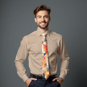 Solar Flare Abstrakt Art Krawatte