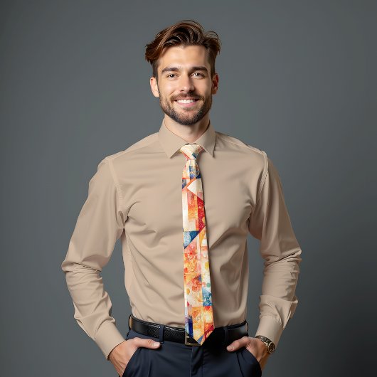 Solar Flare Abstrakt Art Krawatte