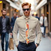 Solar Flare Abstrakt Art Krawatte