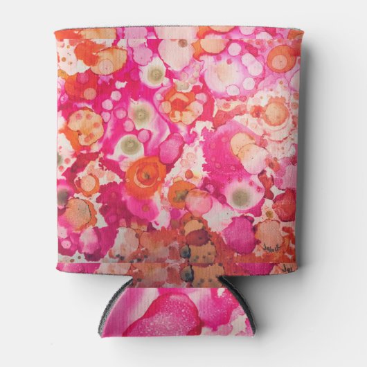 Solar Flare Boho Abstraktes Bier cooler Dosenkühler (Vorderseite)