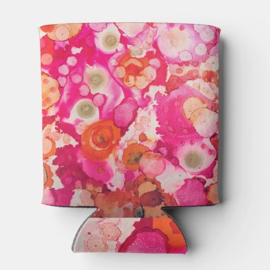 Solar Flare Boho Abstraktes Bier cooler Dosenkühler (Rückseite)