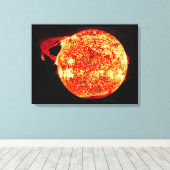 Solar Flare - Foto aus Skylab Leinwanddruck (Insitu (Holzboden))