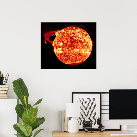 Solar Flare - Foto aus Skylab Poster (Heimbüro)