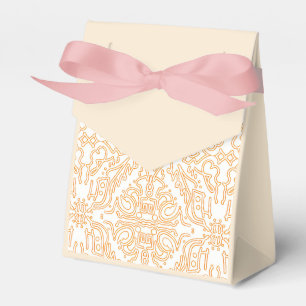 Solar Flare Gold Damast-Handyhülle / iPad-Hülle Geschenkschachtel