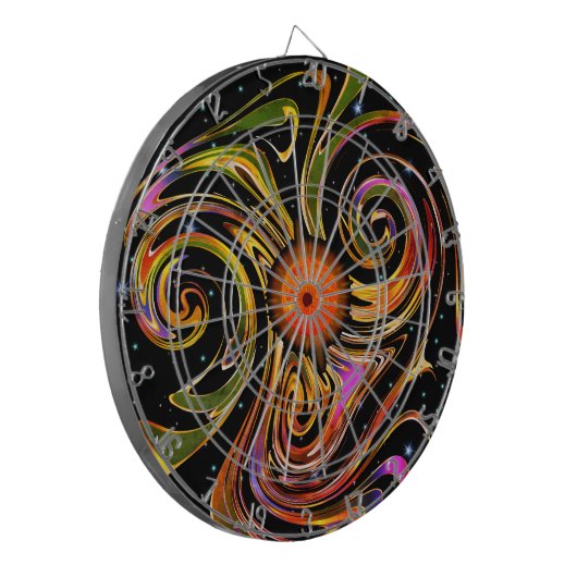 Solar Flare Starry Space Dartboard Dartscheibe (Vorderseite Links)