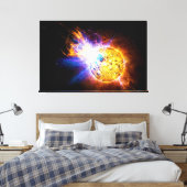 Solar Flare von Star EV Lacertae EV Lac Leinwanddruck (Insitu (Schlafzimmer))