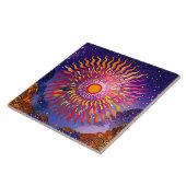 "Solar flüstert in den Himmel" Die Sonne Fliese (Seite)